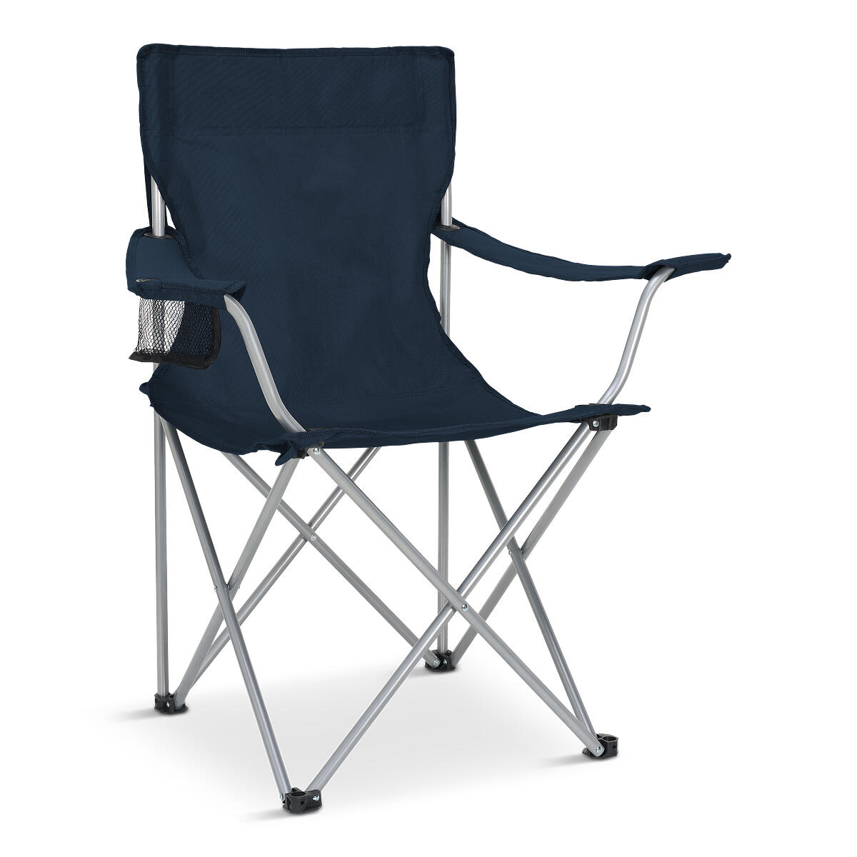 Campingstoel - opvouwbaar - 120kg draagvermogen - inclusief draagtas - blauw 1/1