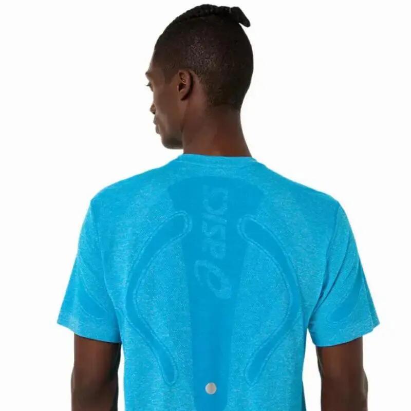 Camiseta Asics Road Seamless SS Top Azul Cielo 3/5