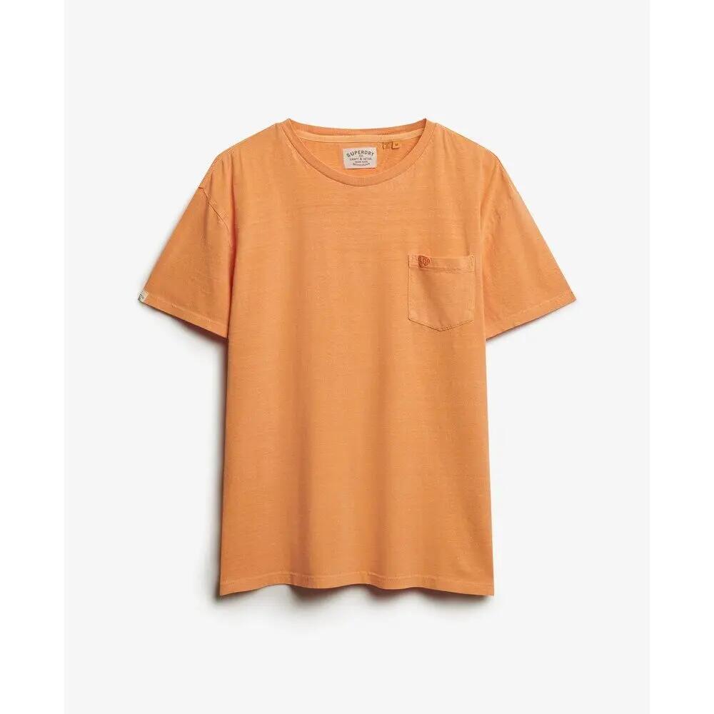 Linen T-shirt with pocket Superdry Classic
