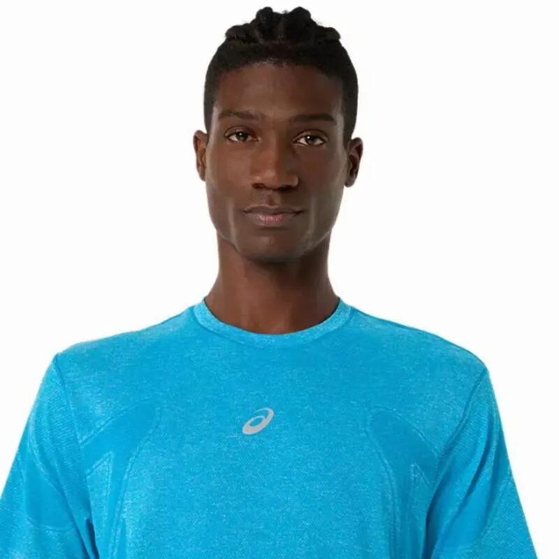 Camiseta Asics Road Seamless SS Top Azul Cielo 4/5