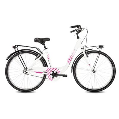 MYLAND VICOLO 24.1 BICICLETTA DA URBAN COURT – BIANCO-ROSA