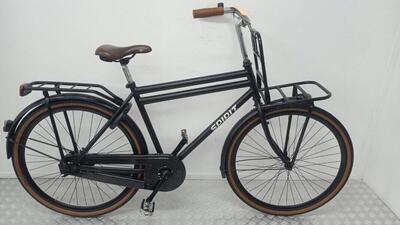 Spirit transport stadsfiets 53 cm, 28 inch, zwart, gebruikt, 3 maanden garantie