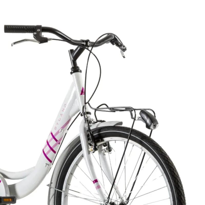 BICICLETA URBANA MYLAND VICOLO 24.2 – BRANCA-ROSA / BRANCA-AZUL 3/3