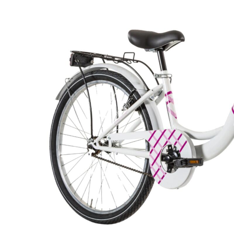 Vélo MYLAND VICOLO 24.1 URBAN COURT – BLANC-ROSE 2/3
