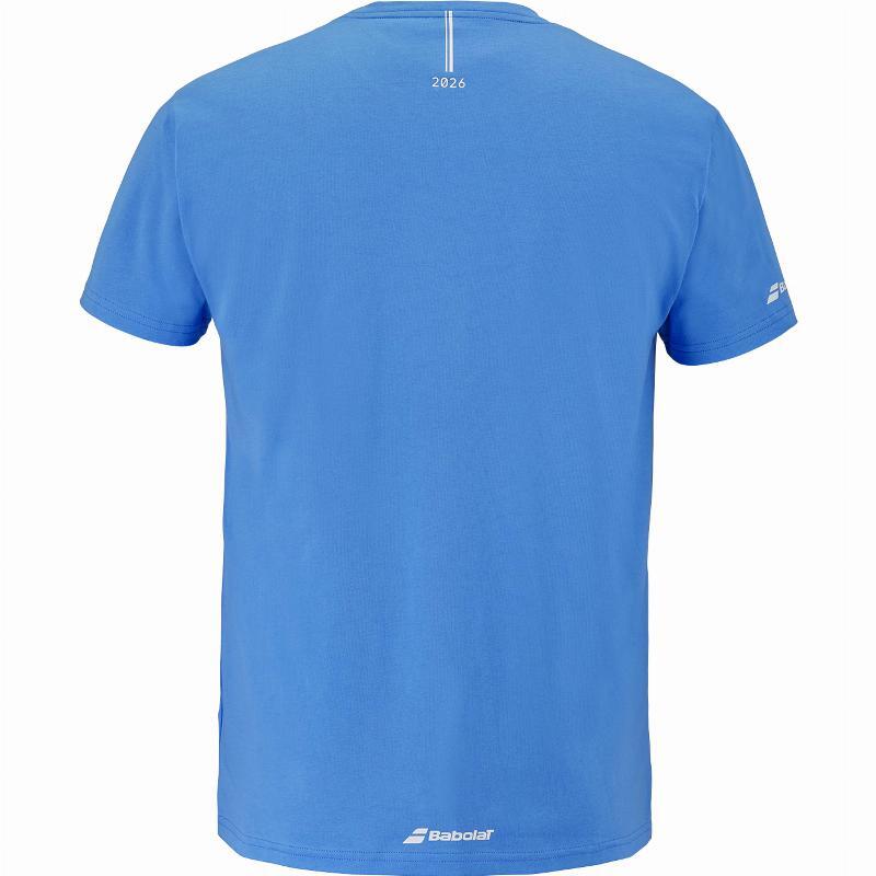Camiseta Babolat Exercise Message Azul 3/5