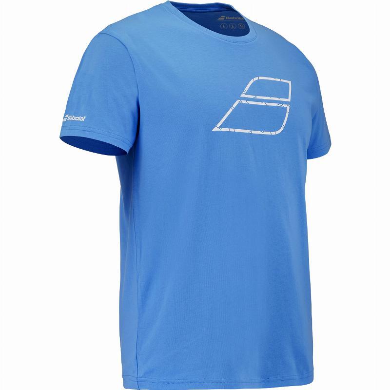 Camiseta Babolat Exercise Message Azul 2/5