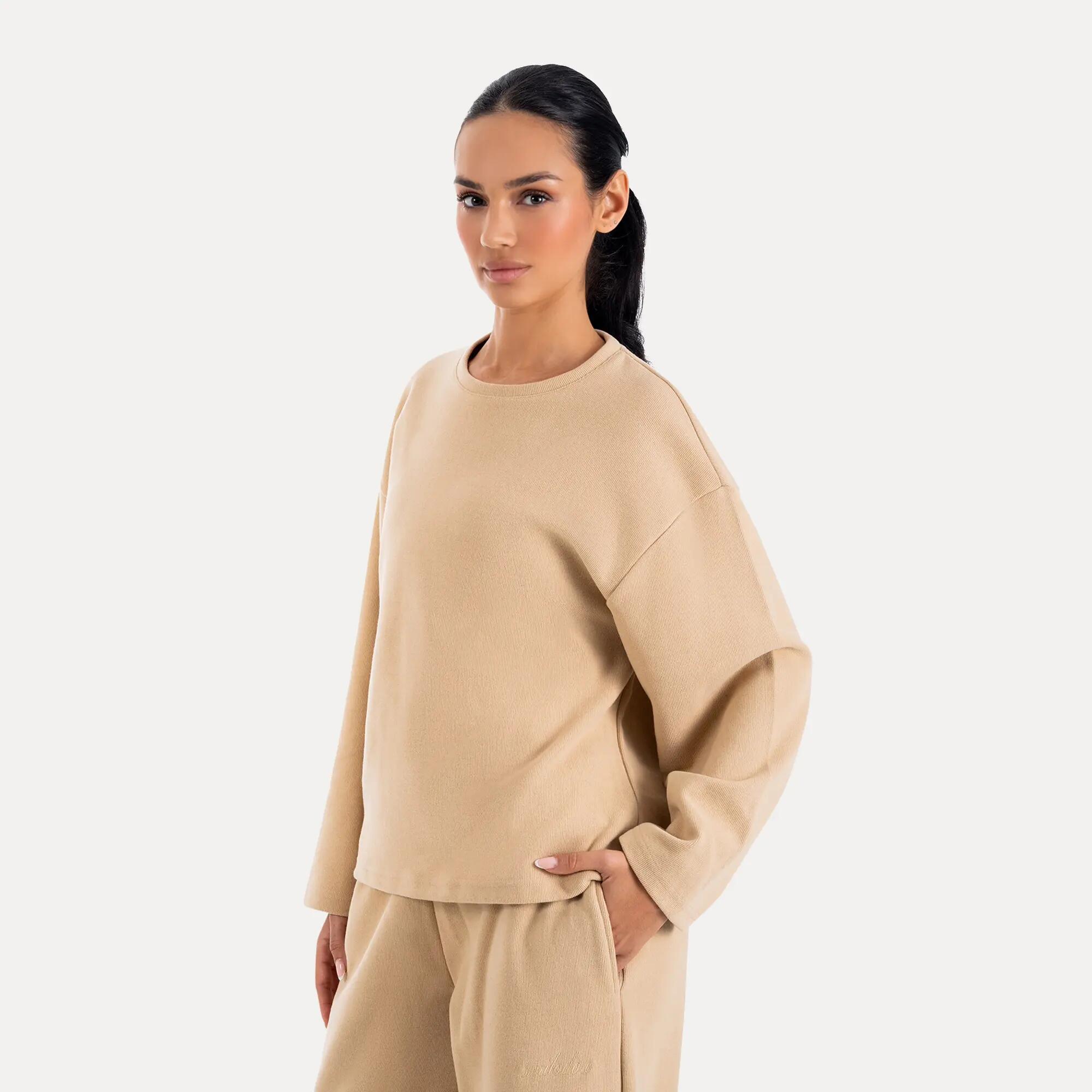 Damen Longsleeve Sirel Beige 2/6
