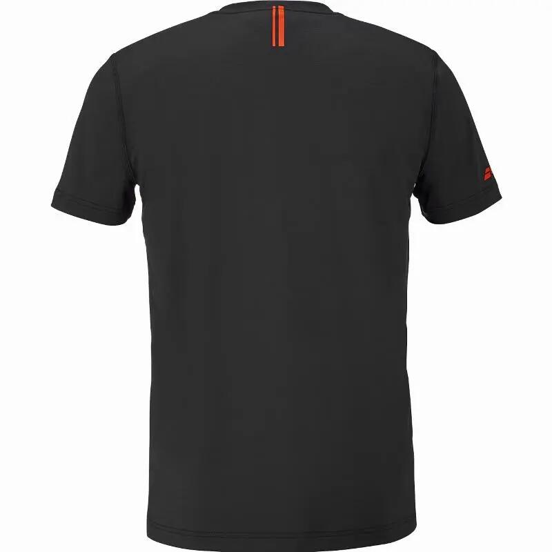 Camiseta Babolat Exercício Gráfico Negro 3/5