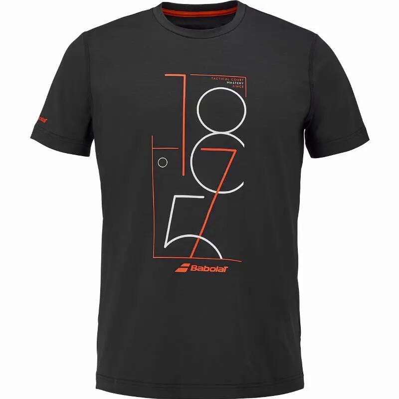 Camiseta Babolat Exercício Gráfico Negro 5/5