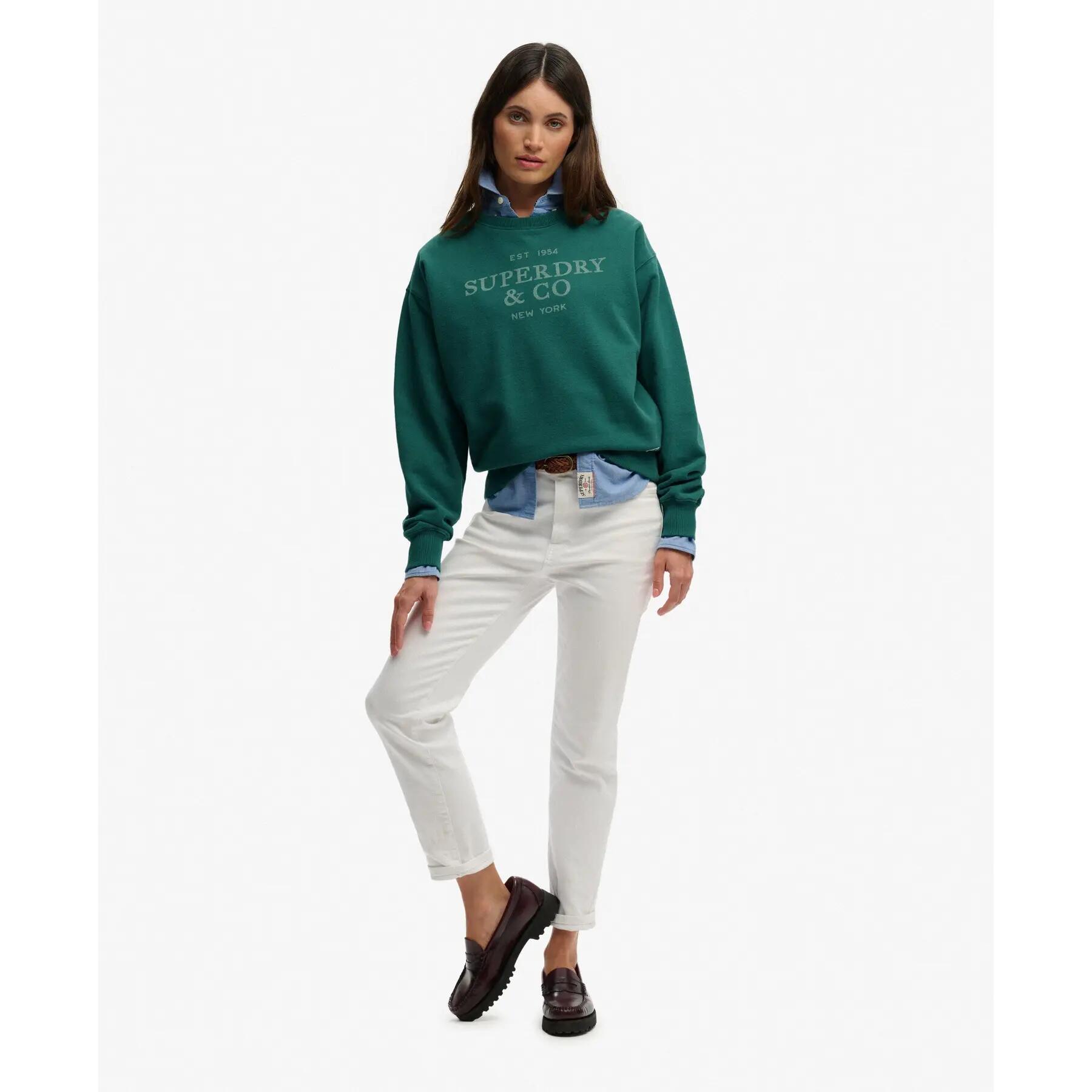 Lässiger Damen-Sweatshirt Superdry Luxe Casual 3/7