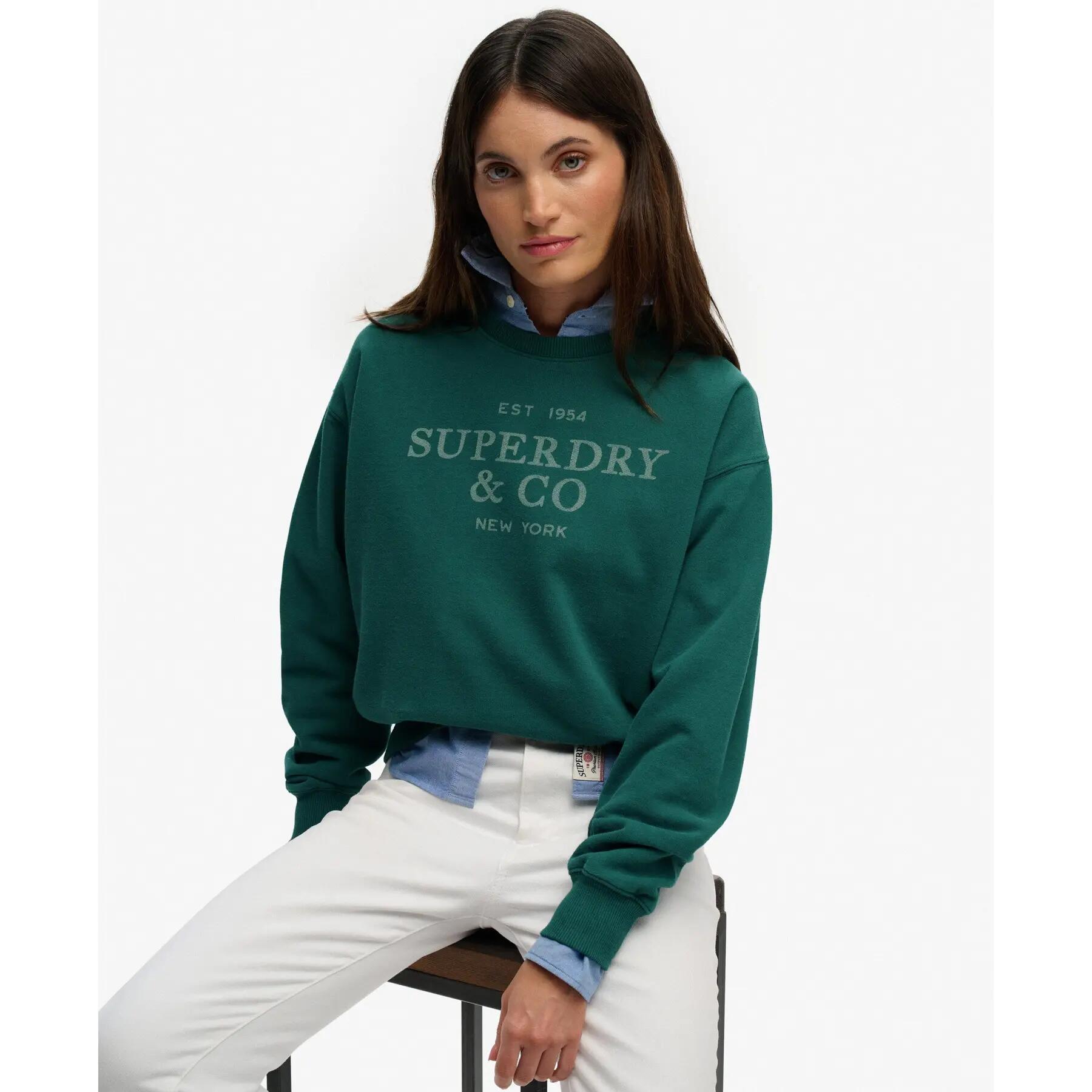 Lässiger Damen-Sweatshirt Superdry Luxe Casual 2/7