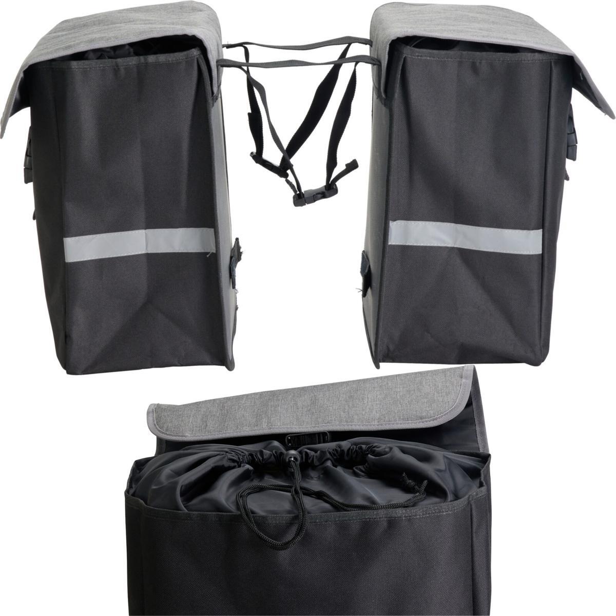 Torba sakwa rowerowa Xqmax 2x20L podwójna na bagażnik 7/7