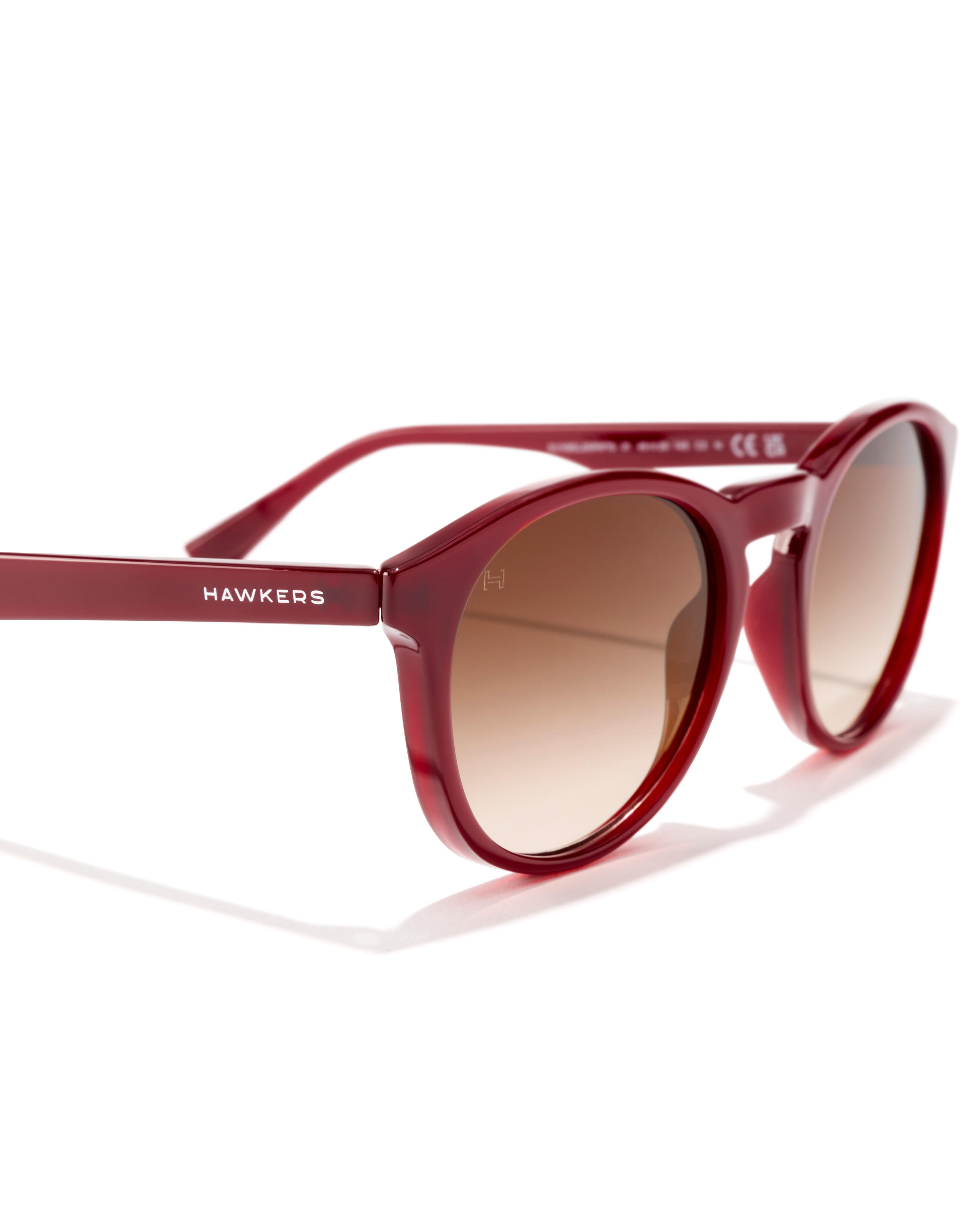 HAWKERS - Lunettes de soleil pour homme et femme BEL AIR - BURGUNDY EARTH 5/6