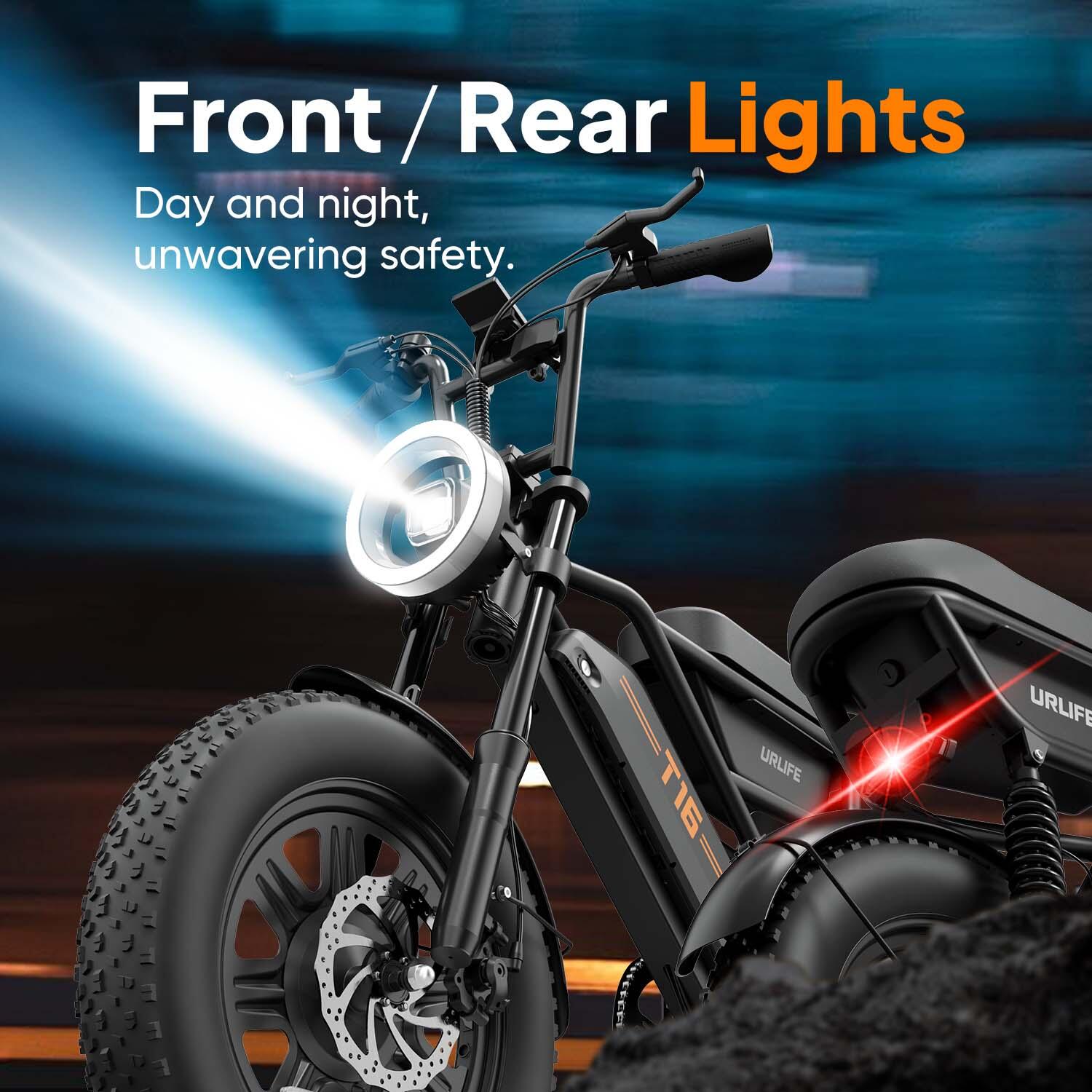 URLIFE T16 Full Suspension Elektrische Fiets 48V 13Ah Accu 5/7