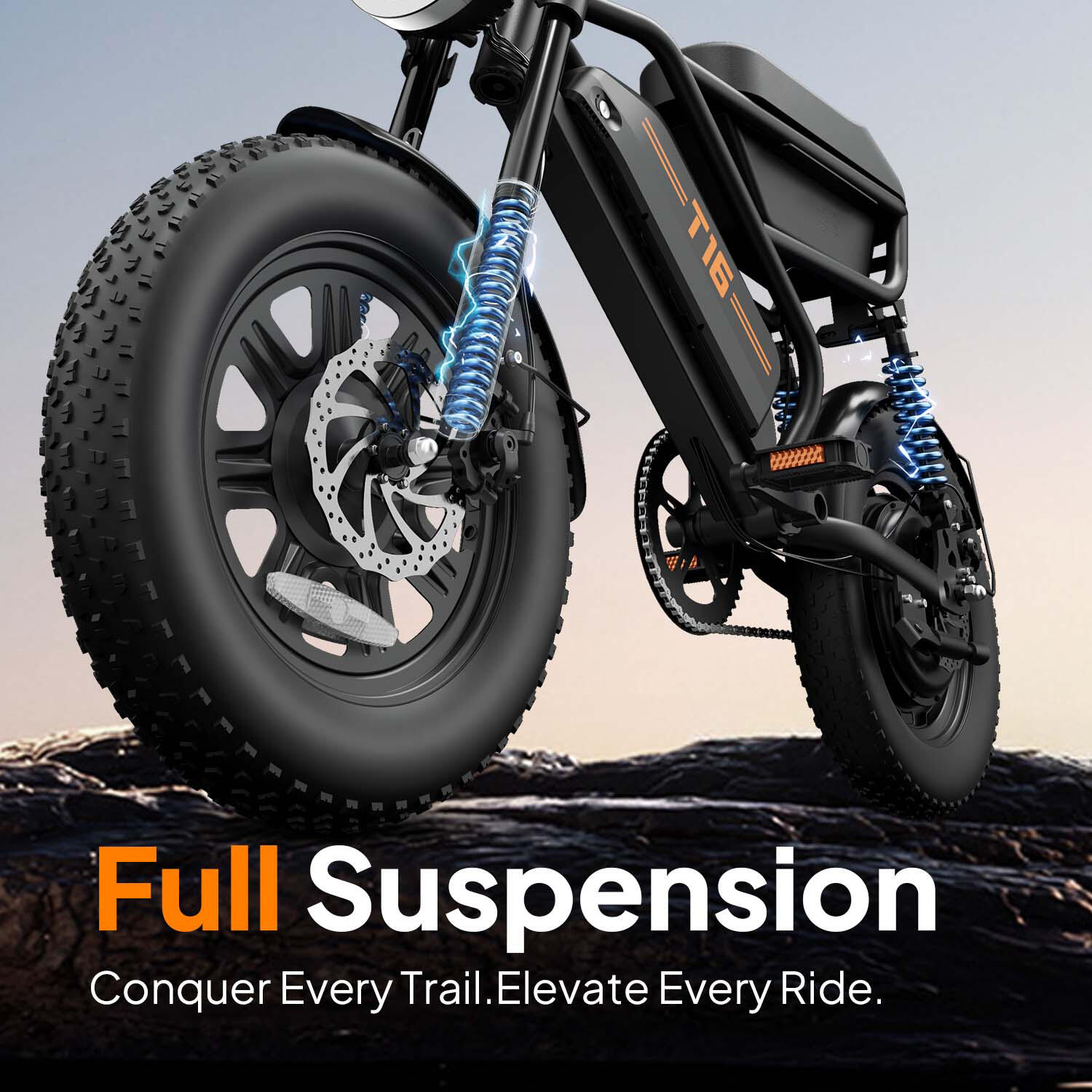 URLIFE T16 Full Suspension Elektrische Fiets 48V 13Ah Accu 4/7