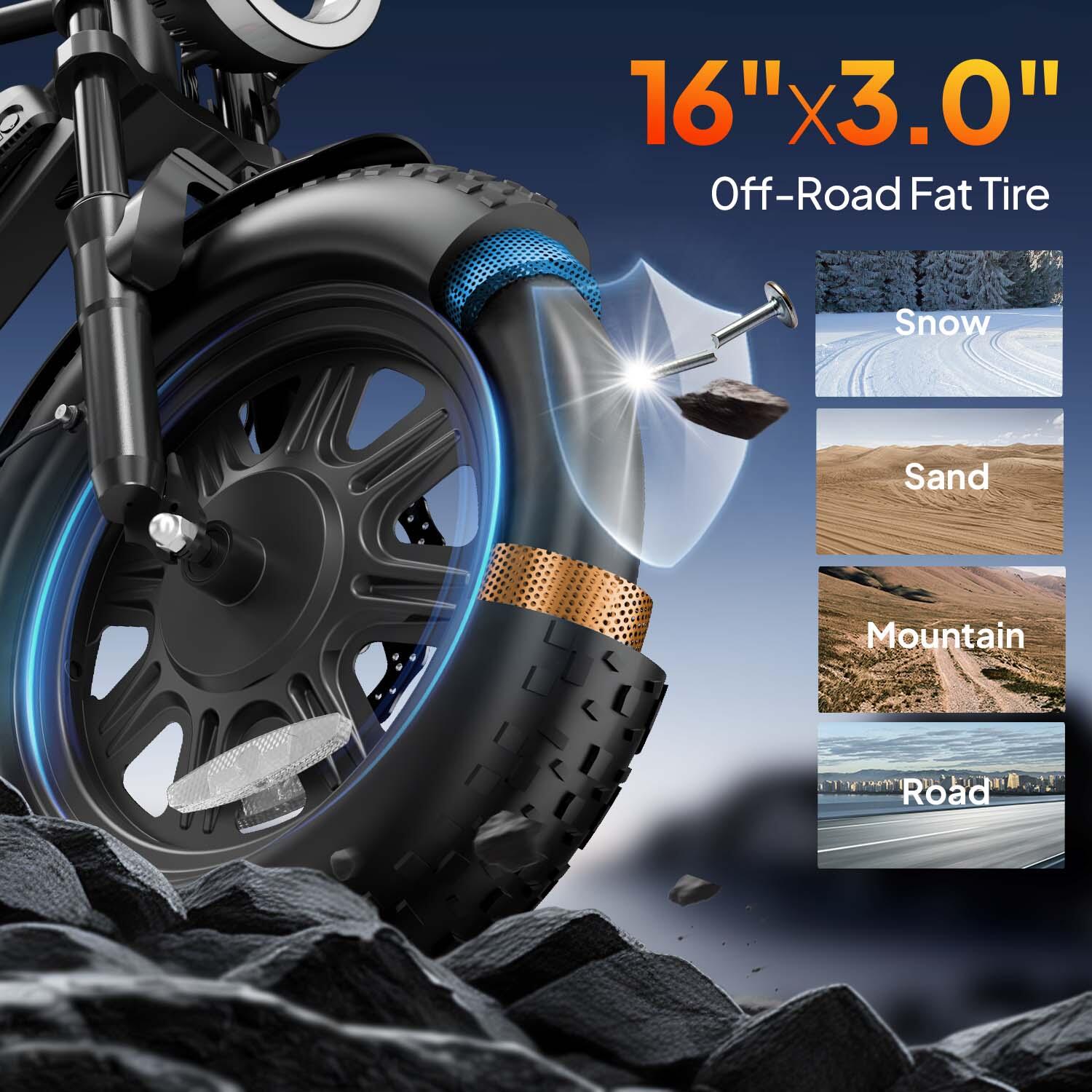 URLIFE T16 Full Suspension Elektrische Fiets 48V 13Ah Accu 6/7