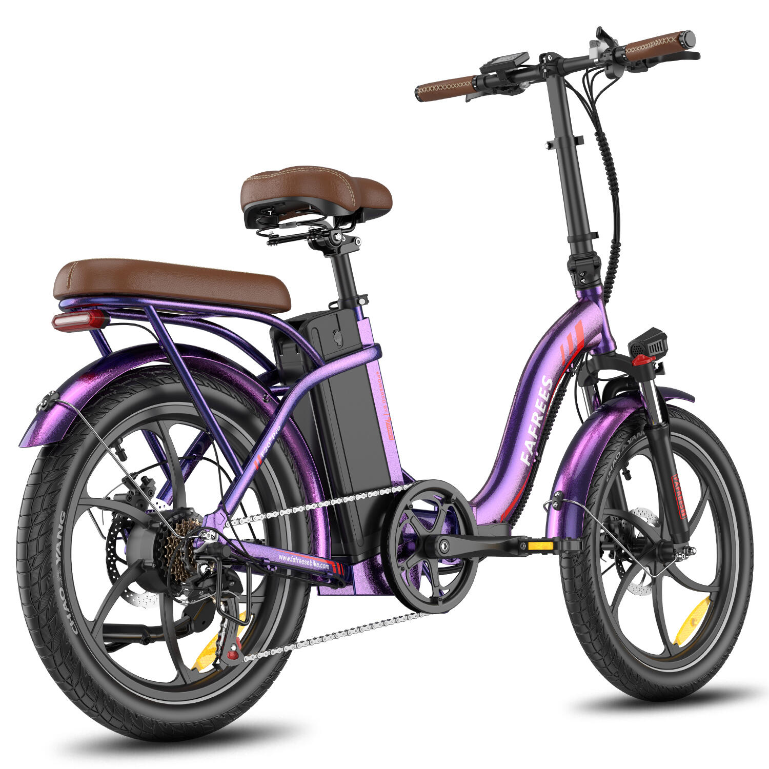 FAFREES F20+ Pro E-Bike für Erwachsene, 25-Ah-Akku mit großer Reichweite 4/7