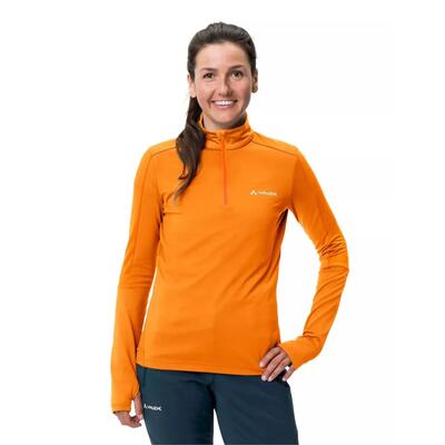 Felpa da donna Vaude Livigno Halfzip II tecnica per trekking e sport