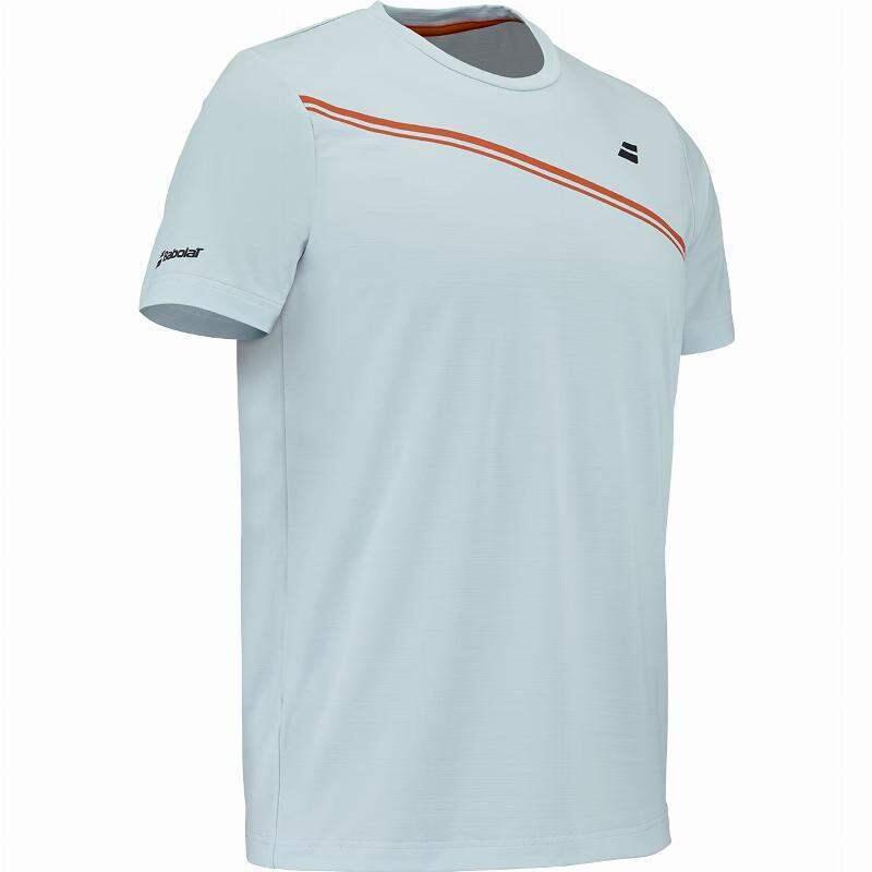 Camiseta Babolat Play Crew Neck Azul Claro 3/5