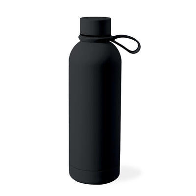 Borraccia Termica 500ml in Acciaio Inox Anti-sudore Laccio Chiusura Ermetica