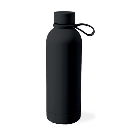 Borraccia Termica 500ml in Acciaio Inox Anti-sudore Laccio Chiusura Ermetica