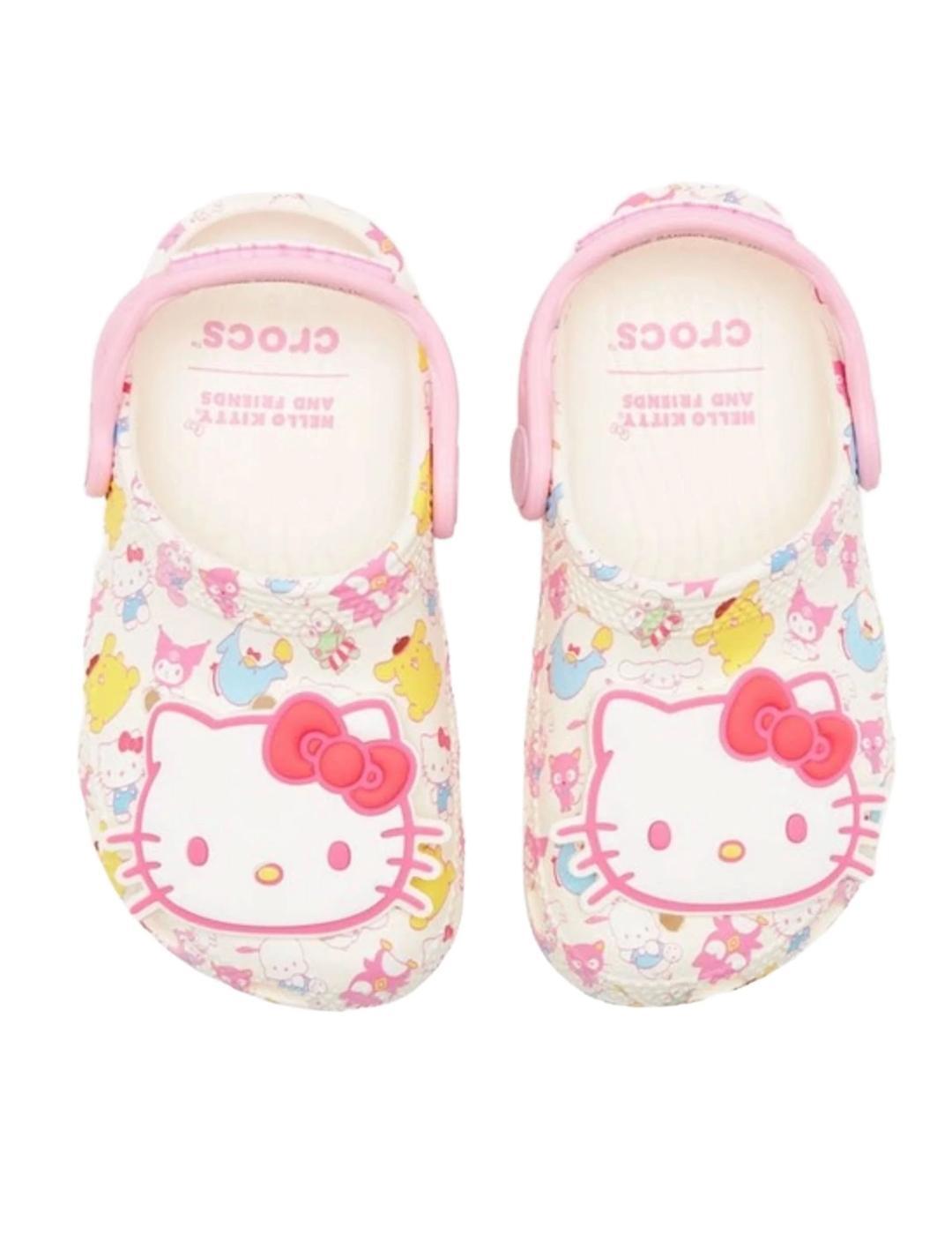 Sandalias para Niña Crocs  Beige 3/5