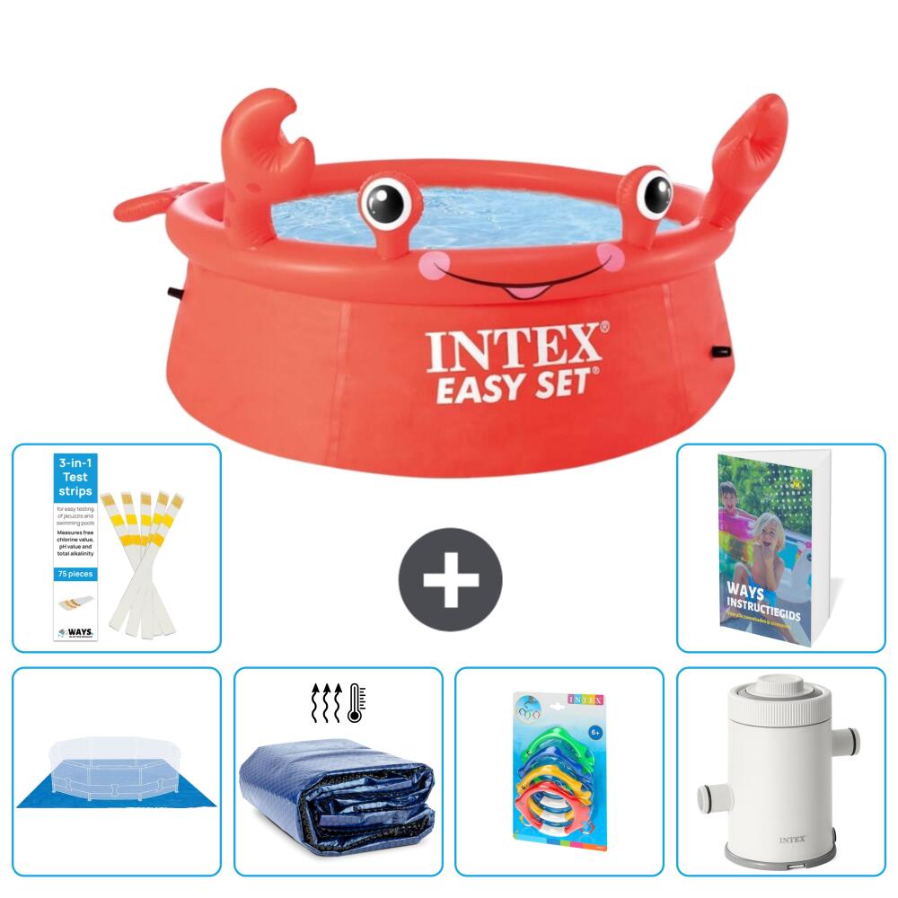 Easy Set Pool Rund - Krabbe - 183x51 cm - 7-teilig  S123 1/7