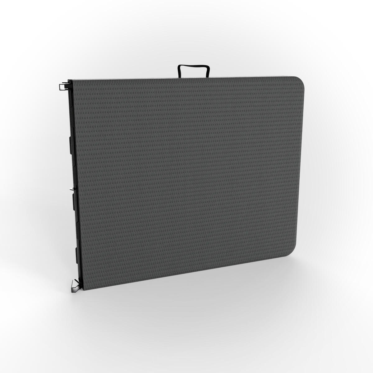 Inklapbare picknickset - tuintafel met 2 banken - Rattan Zwart 6/6