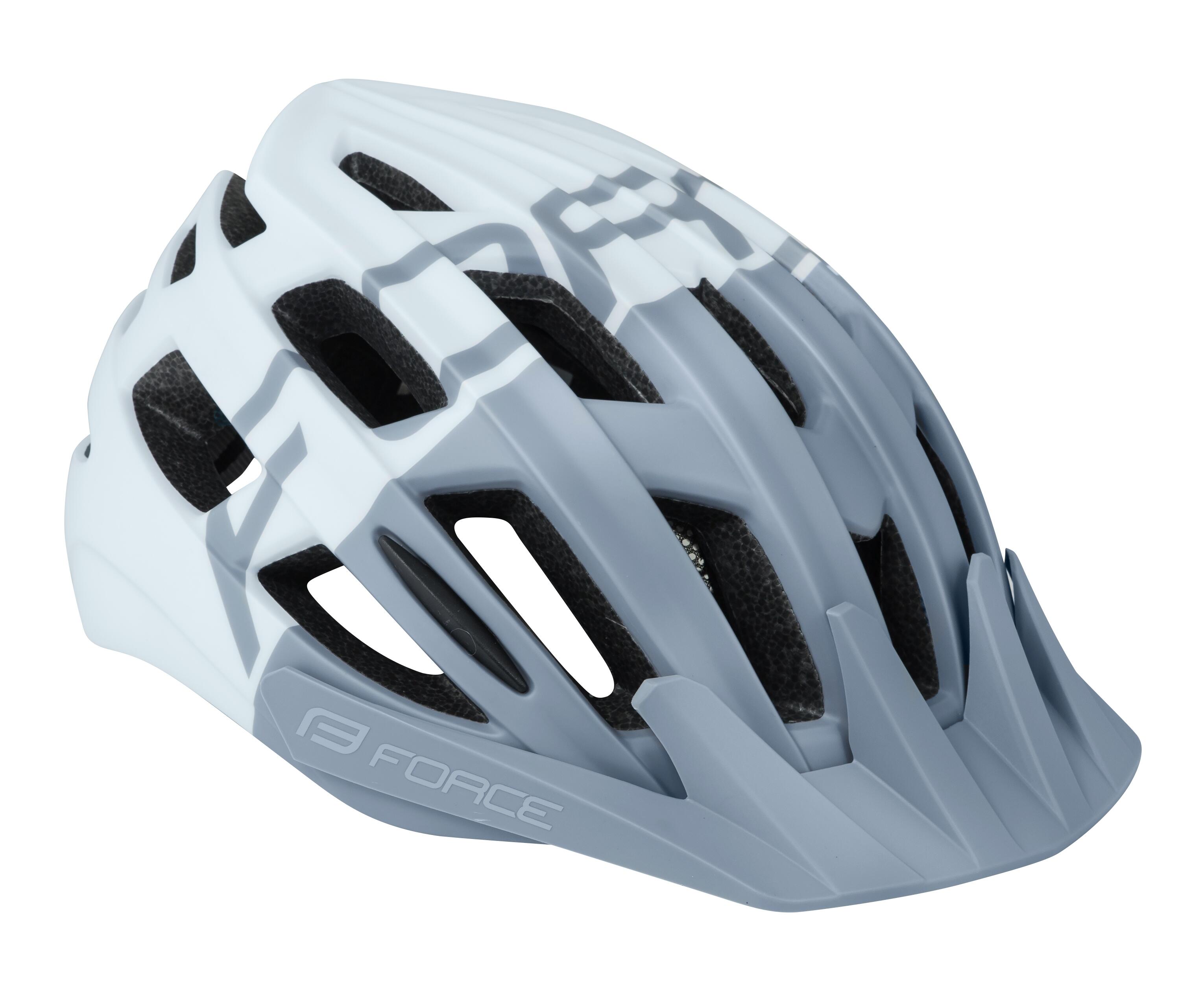 Casca Force Corella MTB Gri/Alb L-XL