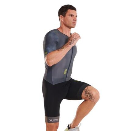 Herren Triathlon-Trisuit Zerod TTSUIT Racer Black volt