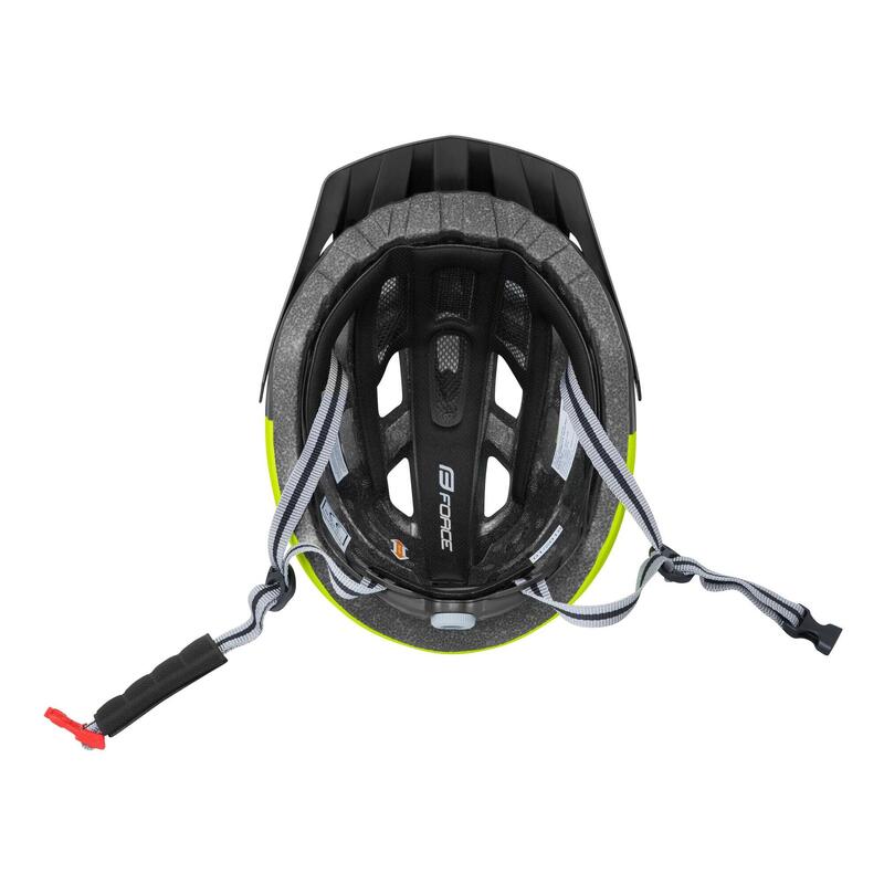 Casca Force Corella MTB Negru/Galben Fluo L-XL