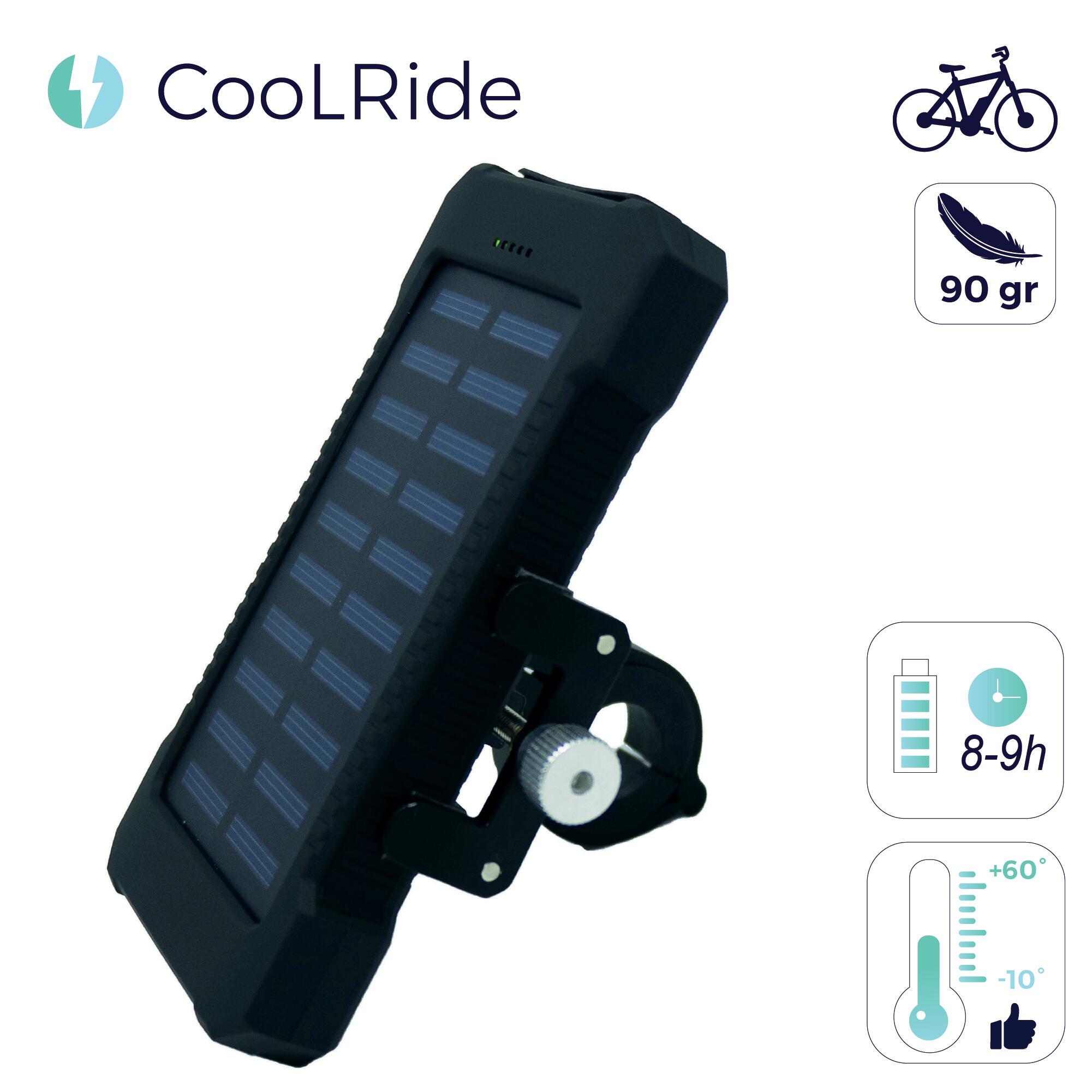 Fiets telefoonhouder en zonne-oplaadbare externe batterij 4/6