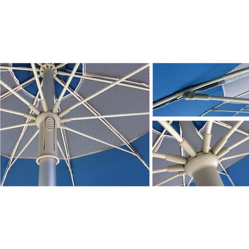 Umbrelă plajă Maui&Sons 190 cm, UltraLight, rabatabilă, protecție UPF50+