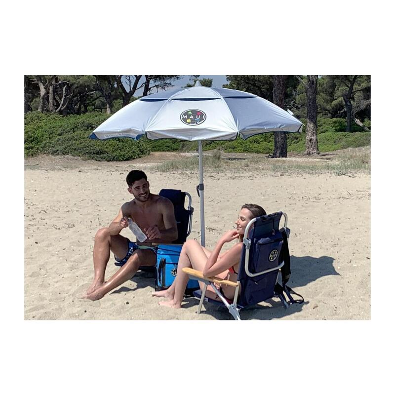 Umbrelă plajă Maui&Sons 190 cm, UltraLight, rabatabilă, protecție UPF50+
