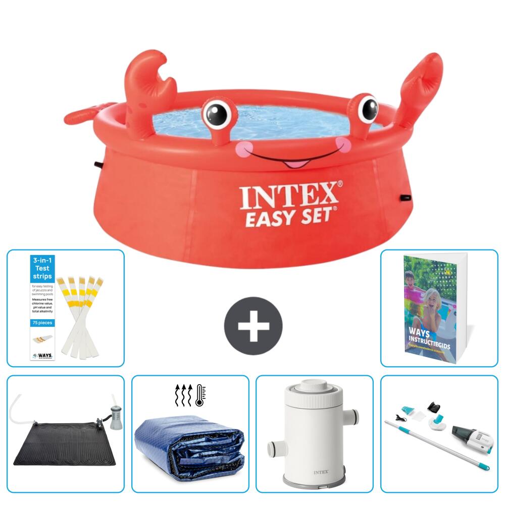 Easy Set Pool Rund - Krabbe - 183x51 cm - 7-teilig  S78 1/7