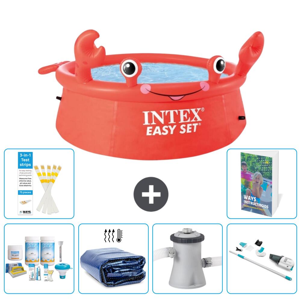 Easy Set Pool Rund - Krabbe - 183x51 cm - 7-teilig  S165 1/7