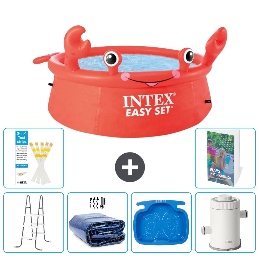 Easy Set Pool Rund - Krabbe - 183x51 cm - 7-teilig  S144 1/7