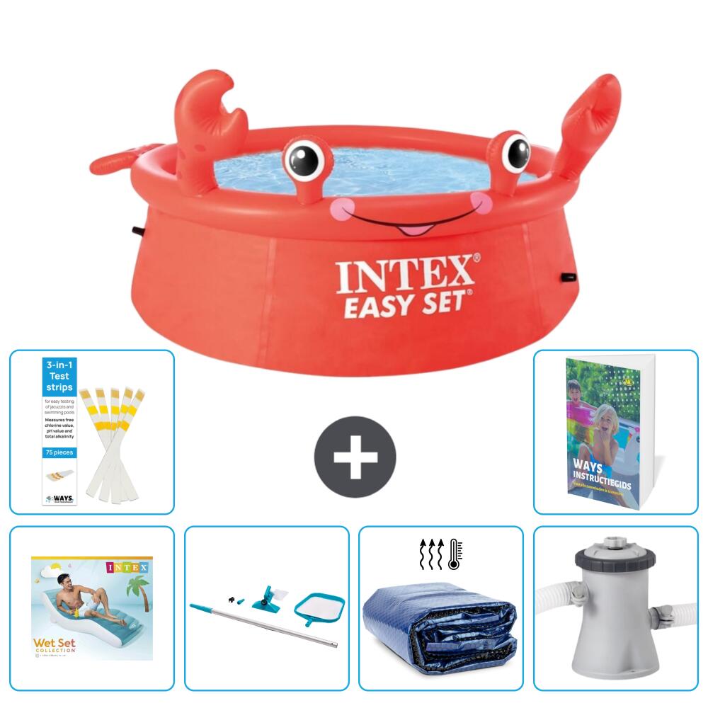 Easy Set Pool Rund - Krabbe - 183x51 cm - 7-teilig  S134 1/7