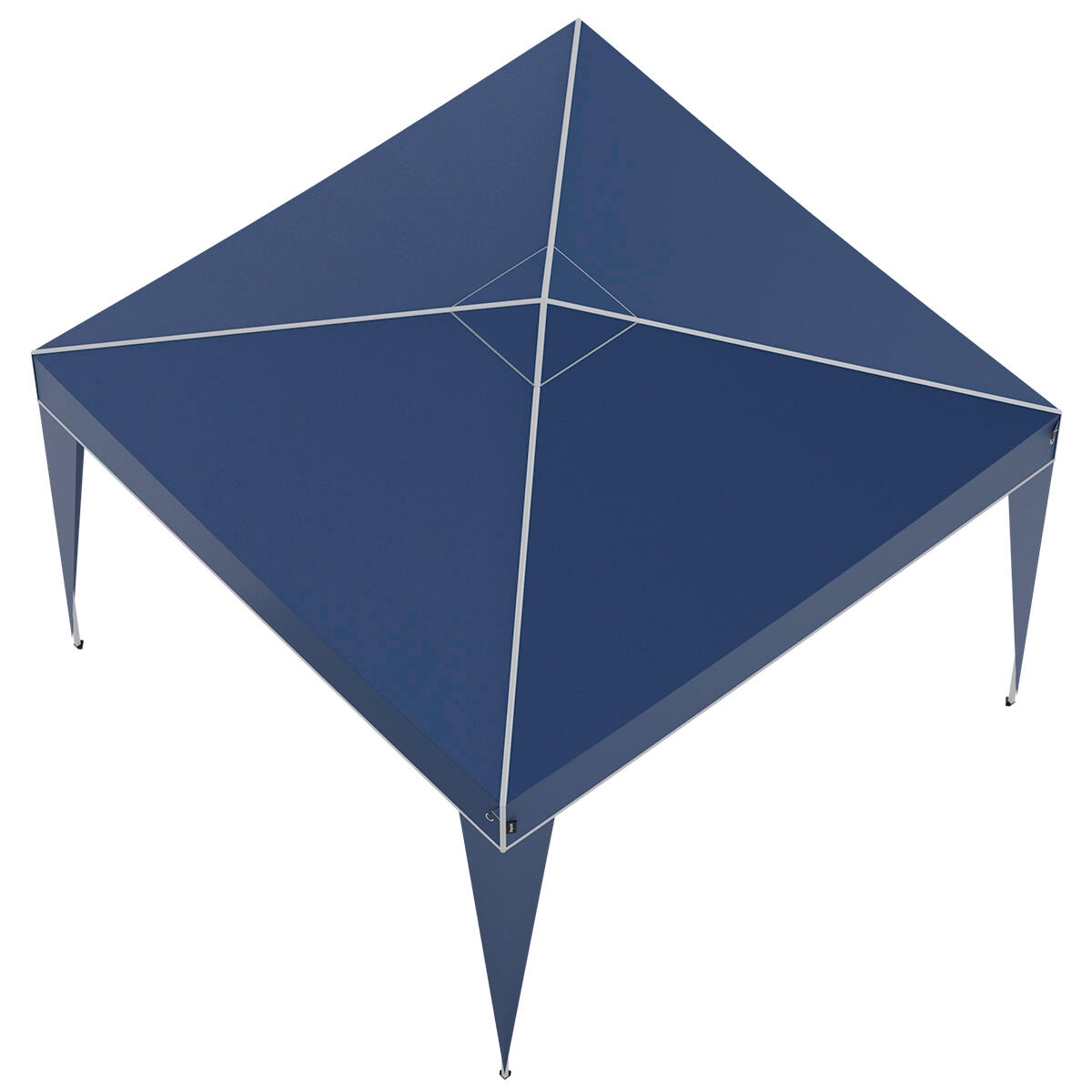 Partytent plus - opvouwbare tent - paviljoen - 3x3 m - easy up - blauw 5/5
