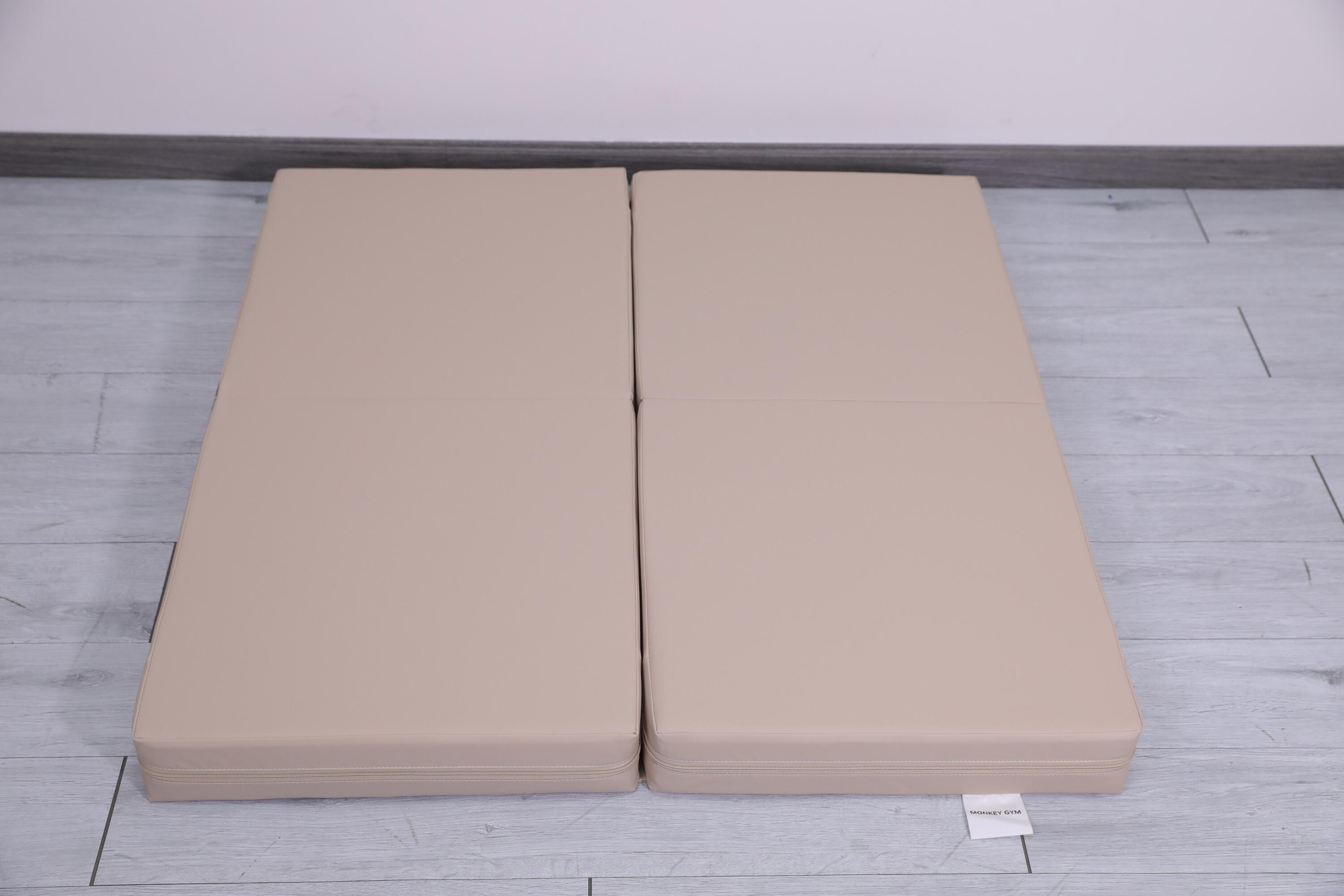 Gymnastiekmatras Satellite PU 100x100x10 cm - vierdelig beige 5/7