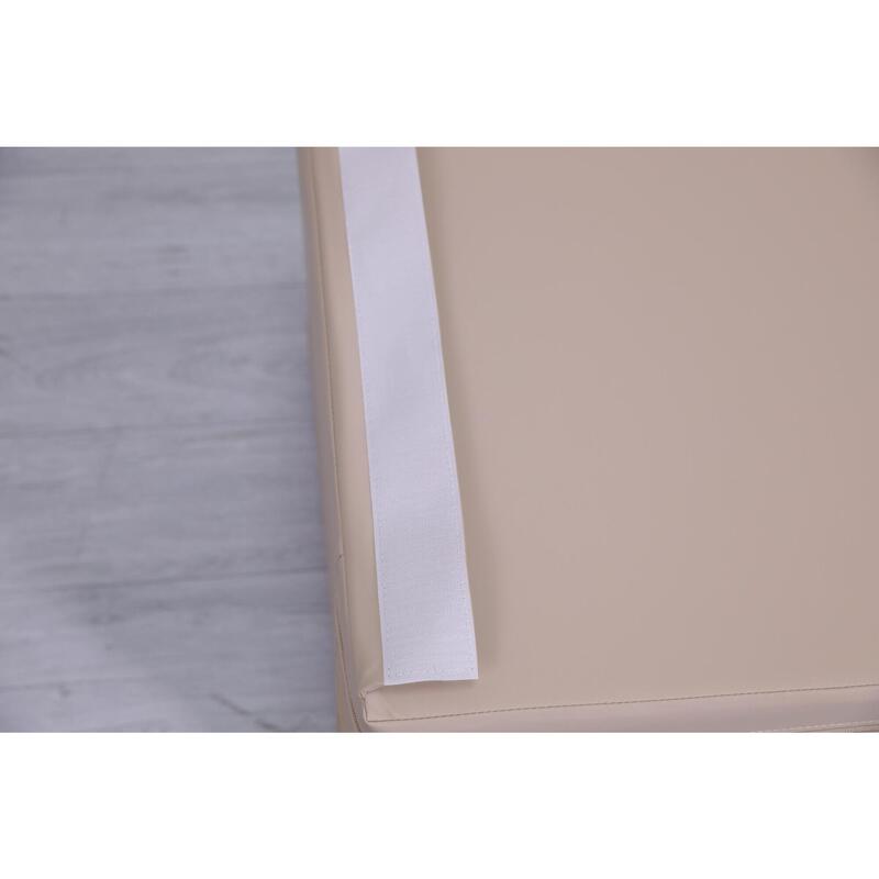 Copii Fitness Saltea Pliabilă 4 Secțiuni 100x100x10 cm Satellite PU Bej