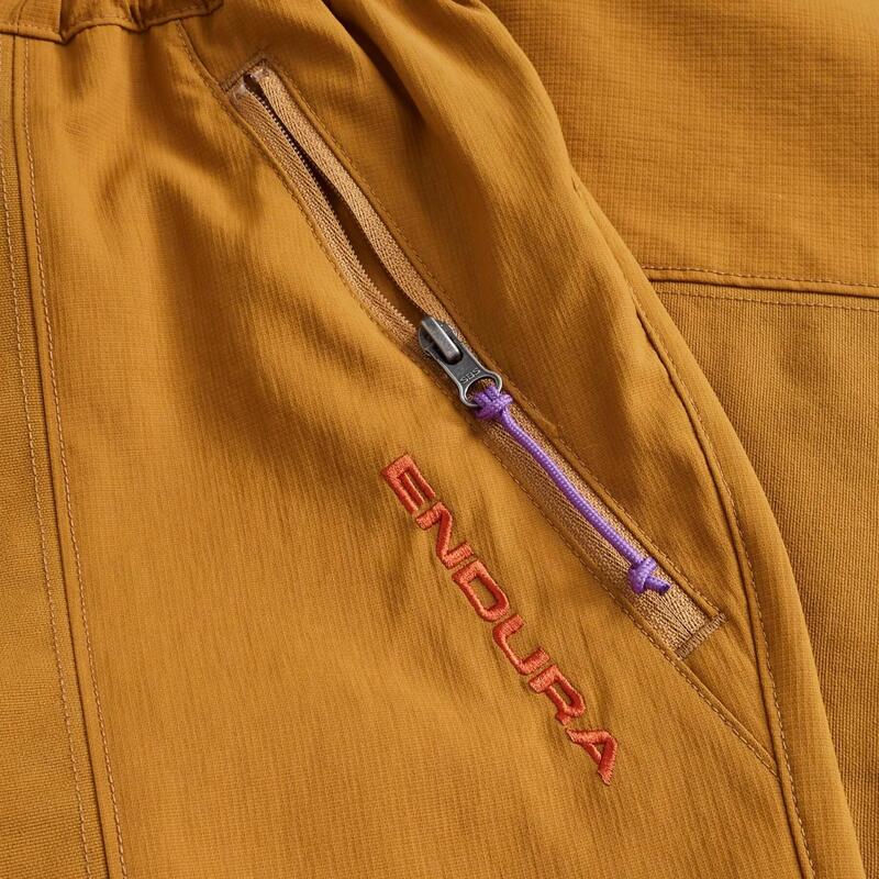 Pantaloni unisex Endura Forty1thirty maro - croială relaxată, întăriți la șezut