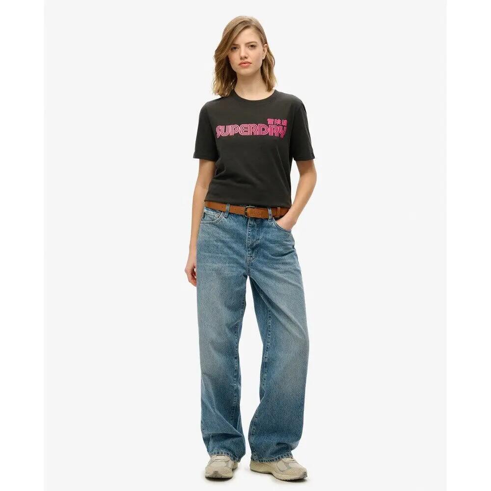 T-shirt femme Superdry Faded Core 3/6