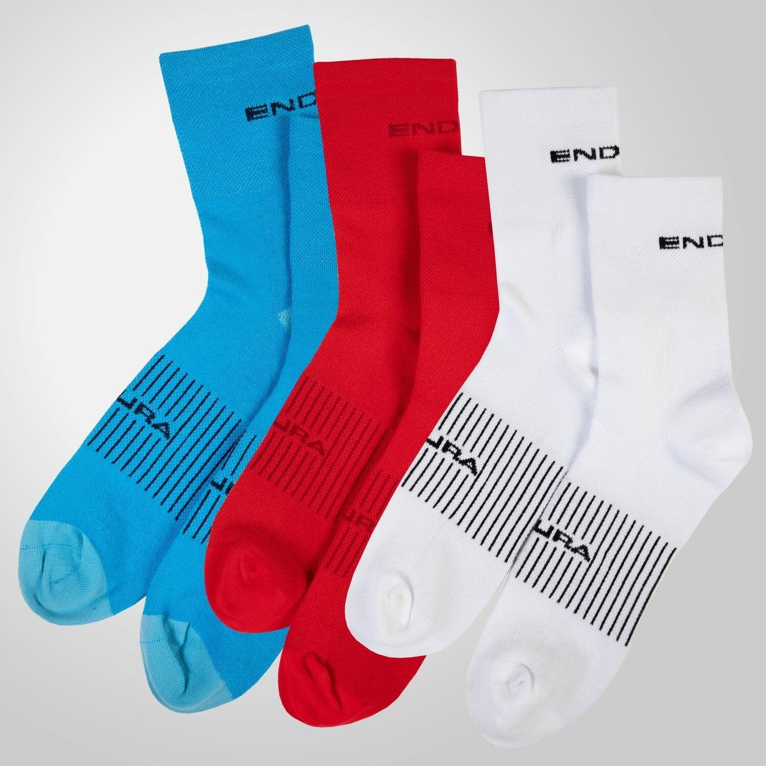 Meias de corrida Endura Coolmax® (x3) 3/6