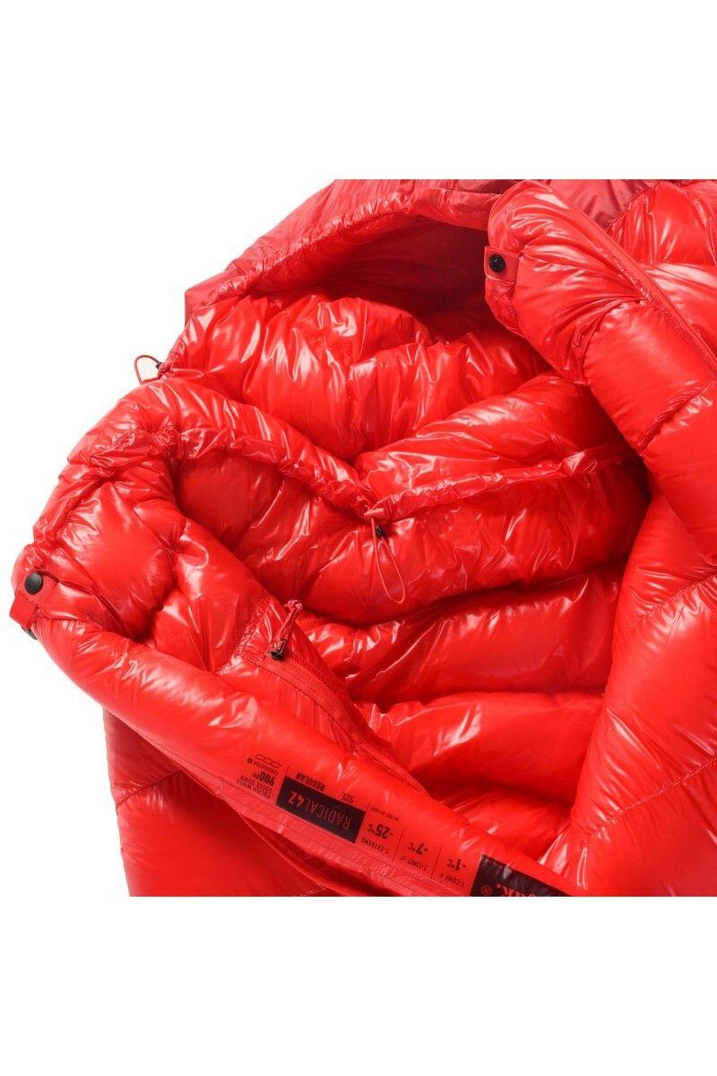 Śpiwór puchowy Radical 4Z Regular - Red - Red 5/7