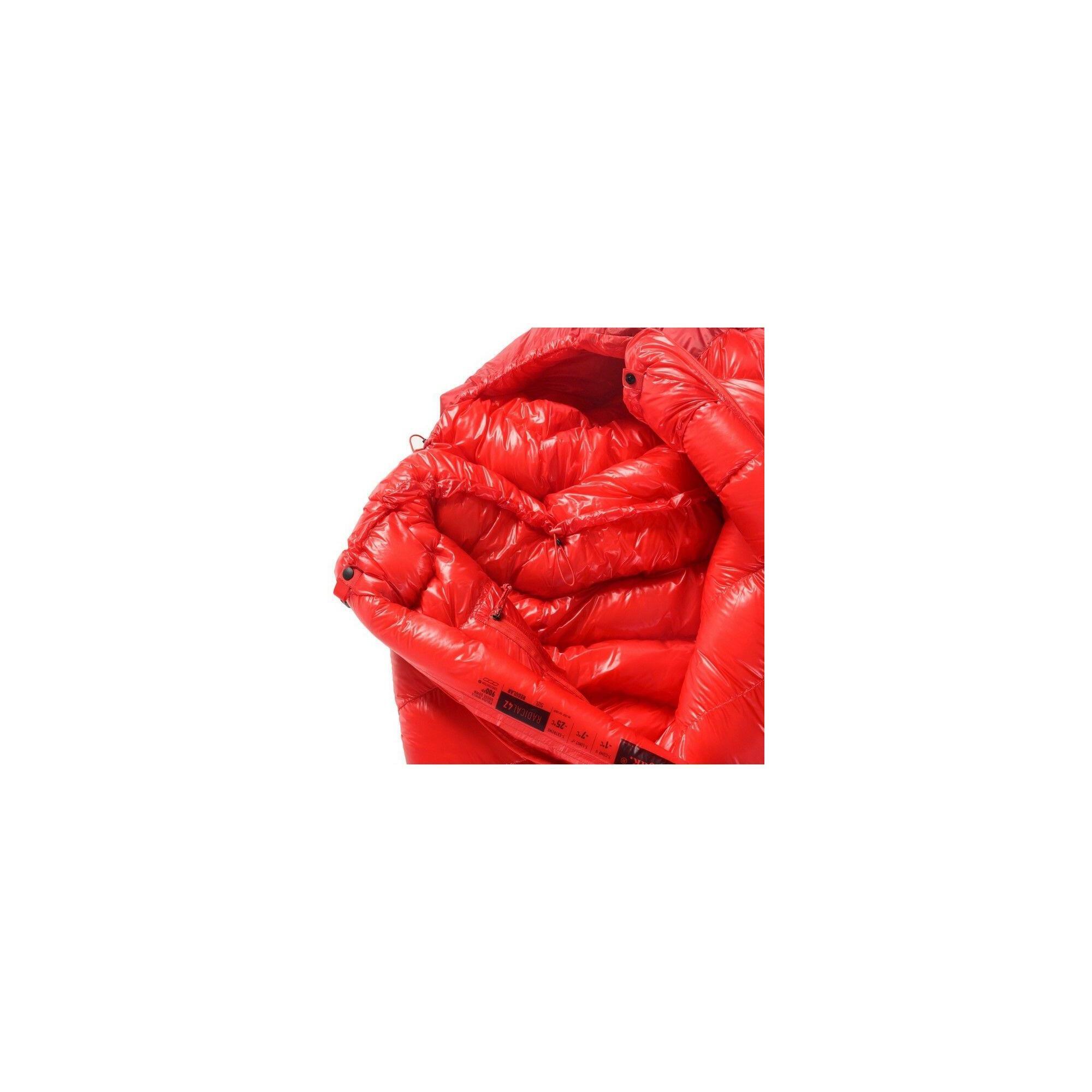 Śpiwór puchowy Radical 4Z Regular - Red - Red