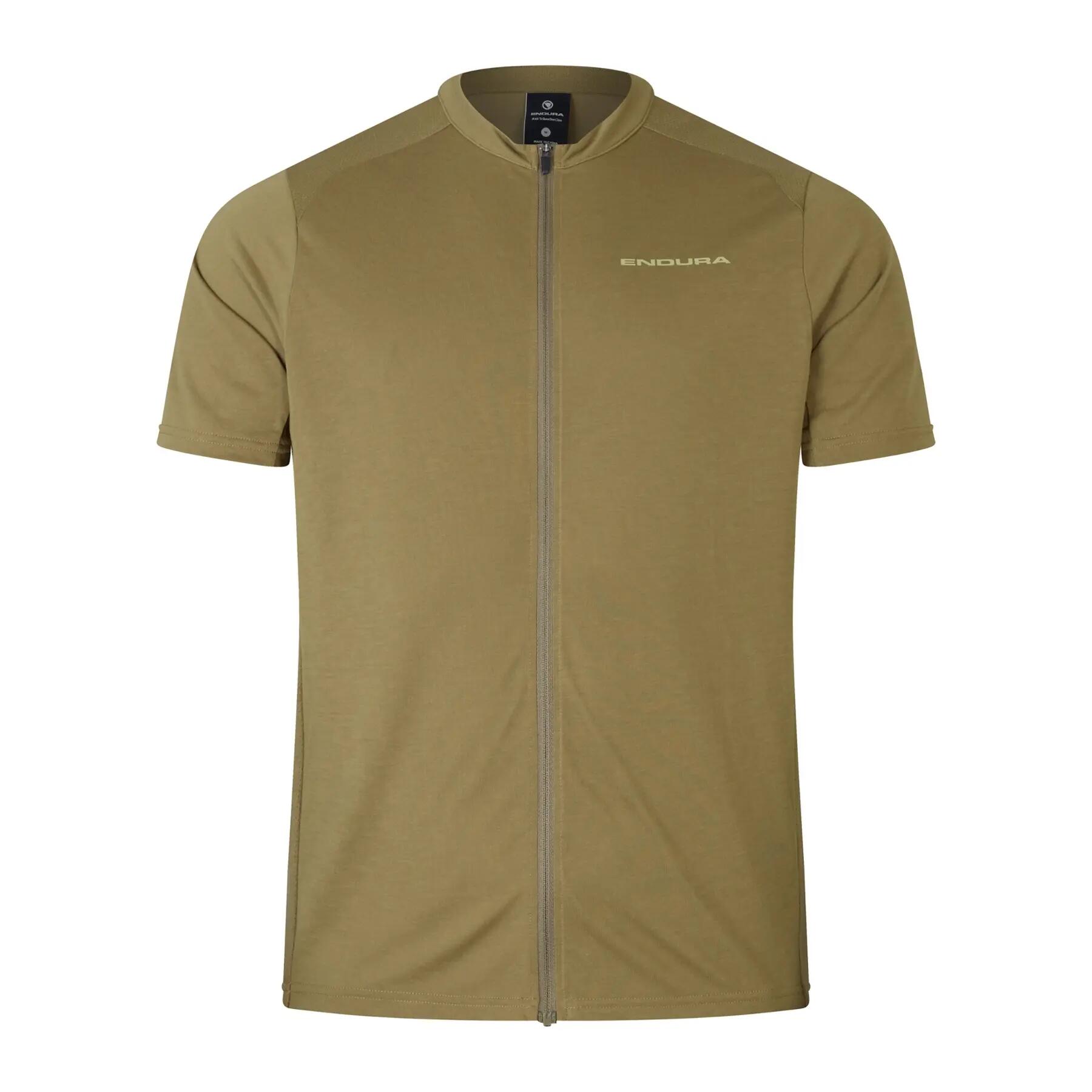 Jersey cu fermoar Endura Loop Tweed verde