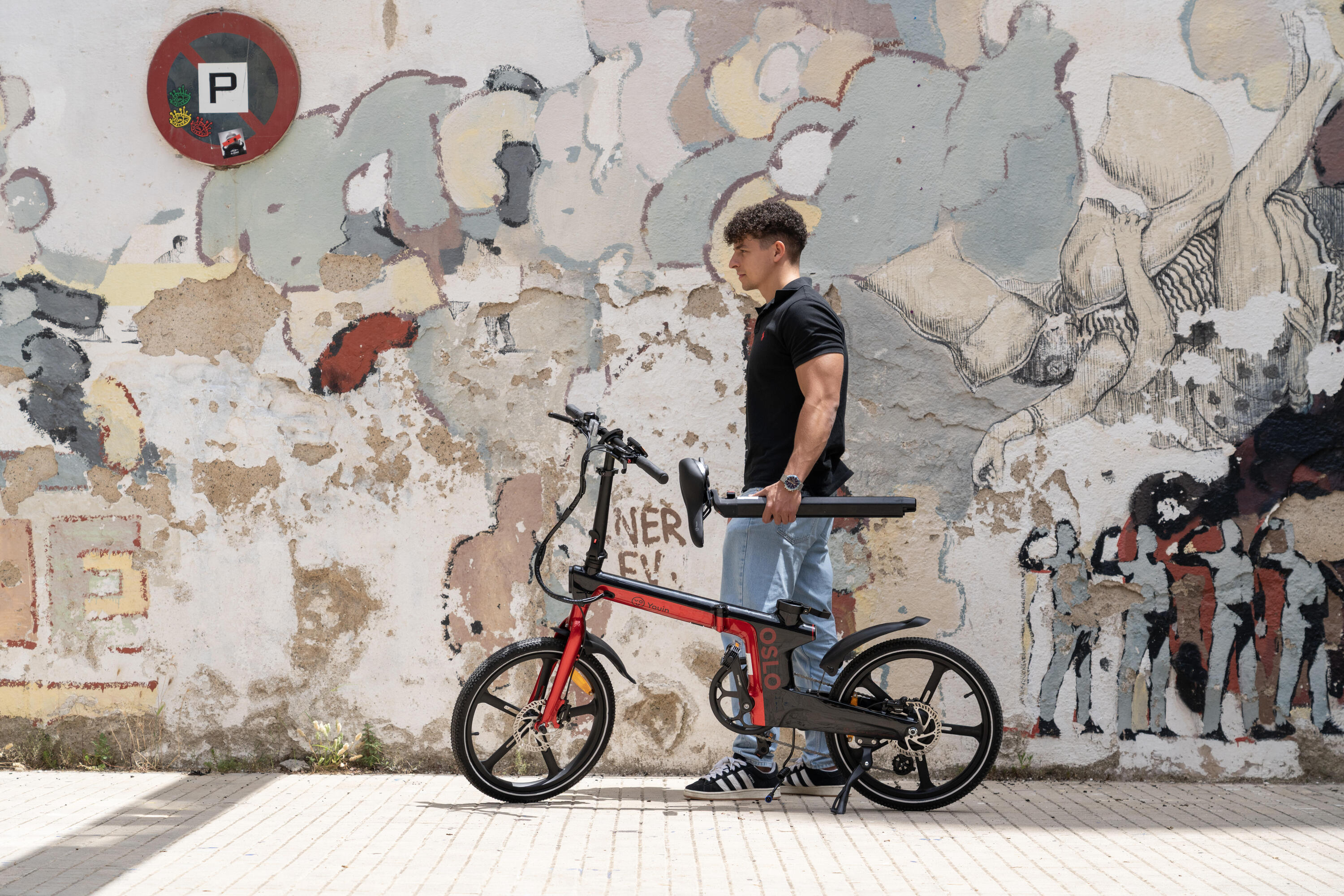 Bicicletta elettrica pieghevole urbana YOUIN Oslo BK1900 20" 250W 7/7