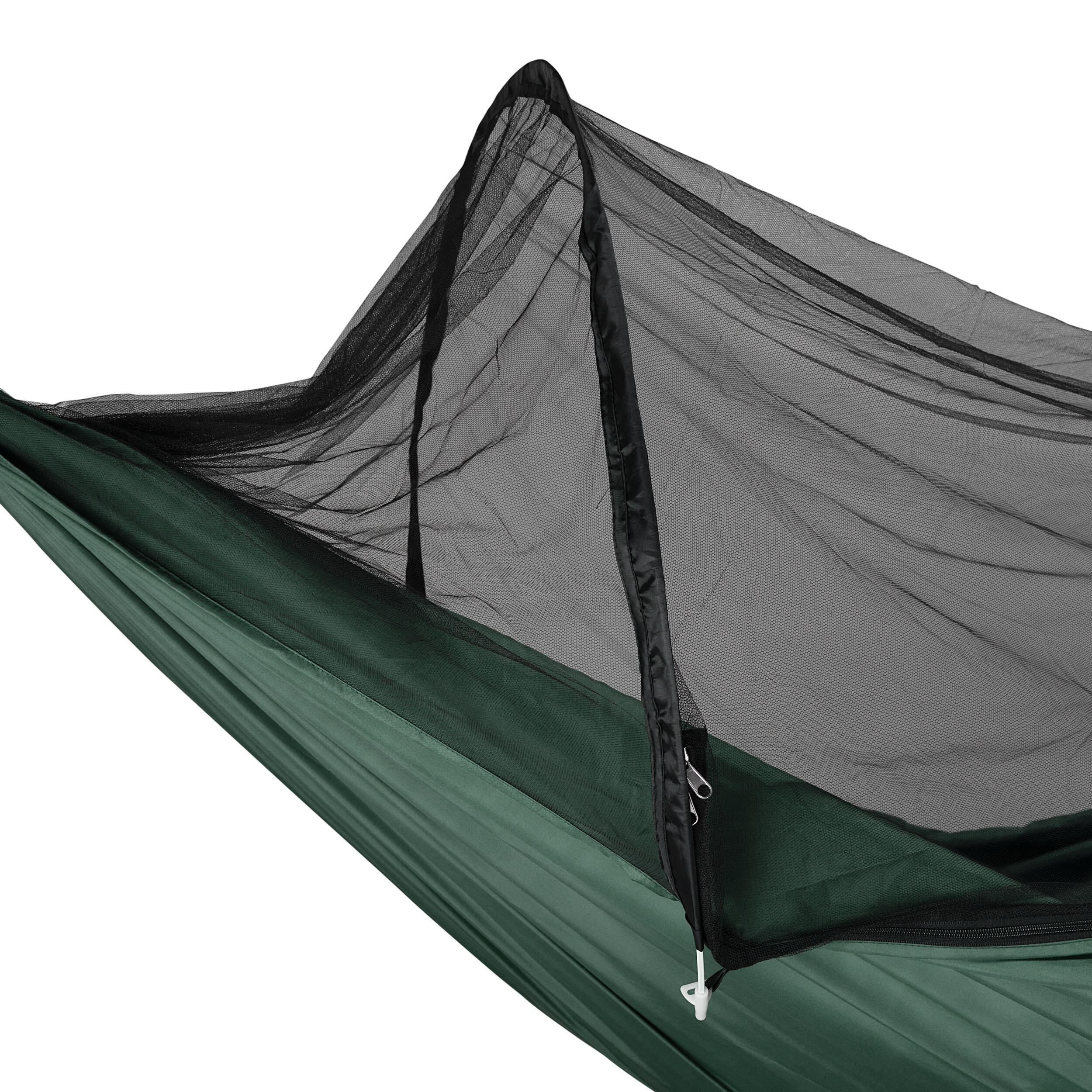 Travelnet Hngematte mit Pop-out Moskitonetzzelt L240 x B140 - Grn- 1  Person