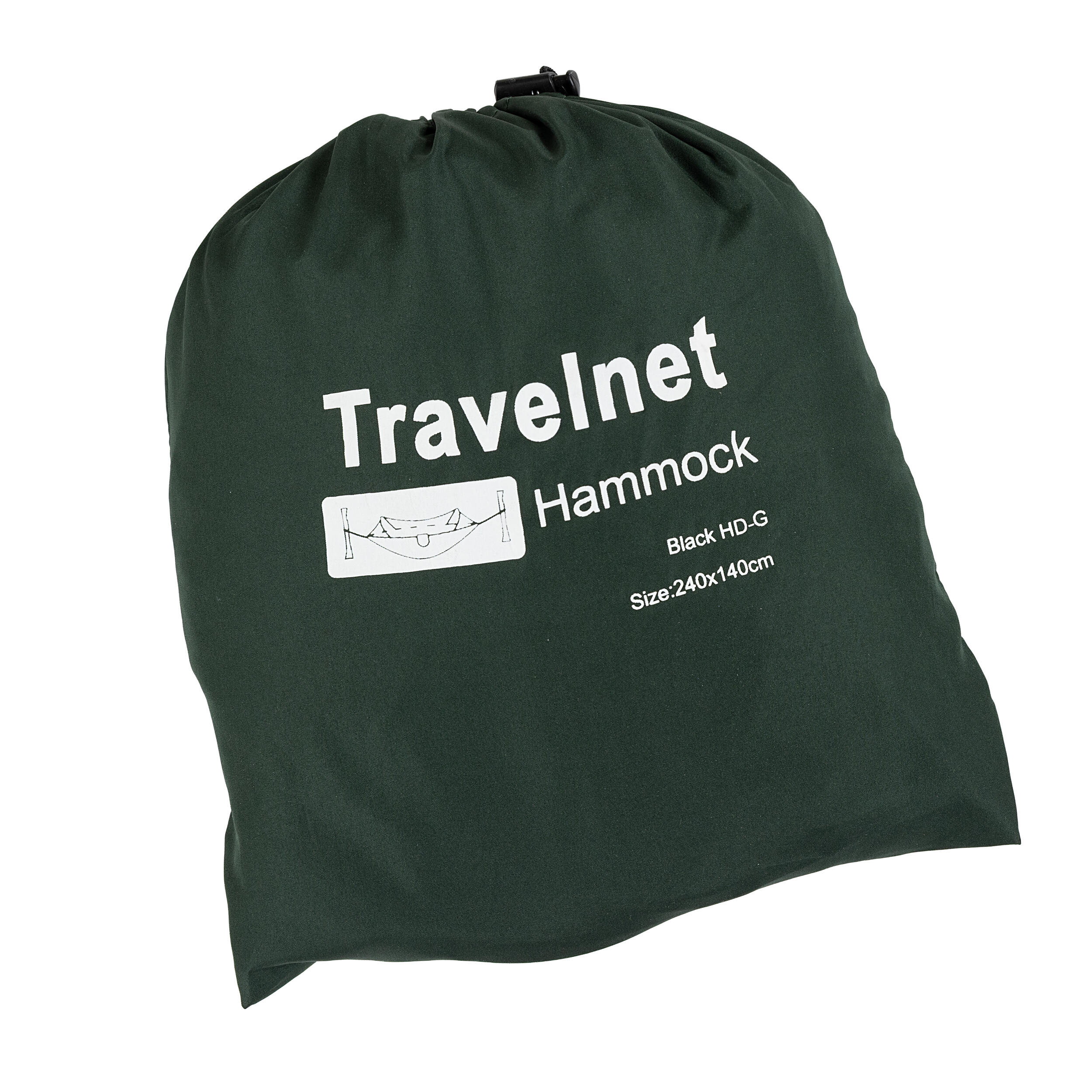 Travelnet Hamac avec tente moustiquaire Pop-out L240 x l140 - Vert - 1 personne 7/7